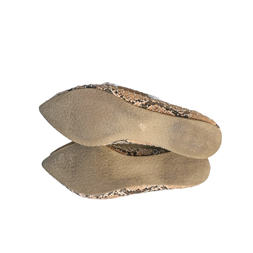 Steve Madden Feather Studded Snake Flats - Picture 7 of 8